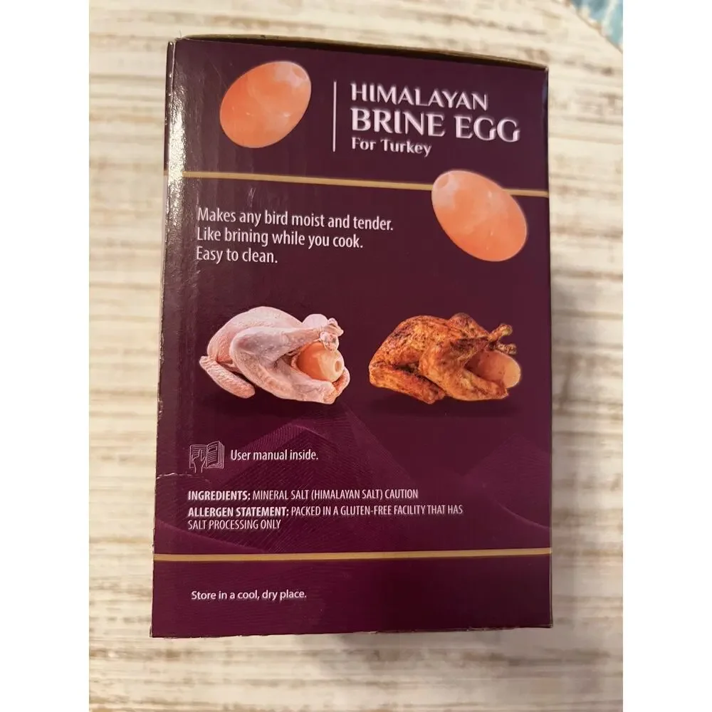 New Himalayan Brine Egg For Bird Fowl Turkey‎ Saltean BRC KOSHER HALAL